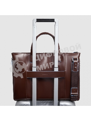 Сумка для ноутбука Piquadro Blue Square CA4021B2/MO коричневый натур.кожа