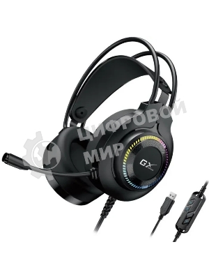 Гарнитура Genius HS-GX580U чёрный, проводная, USB, подсветка
