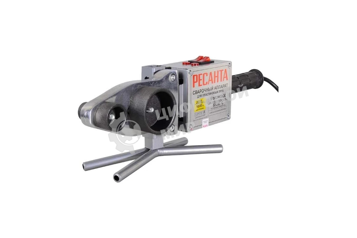 Сварочный аппарат для пластиковых труб Ресанта АСПТ-2000К раструбная 2кВт (кейс в комплекте)