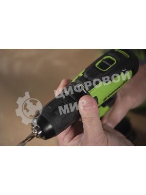 Дрель-шуруповерт GREENWORKS 3704007UA, 24 В, 0 Ач, 90 Нм, бесщеточный