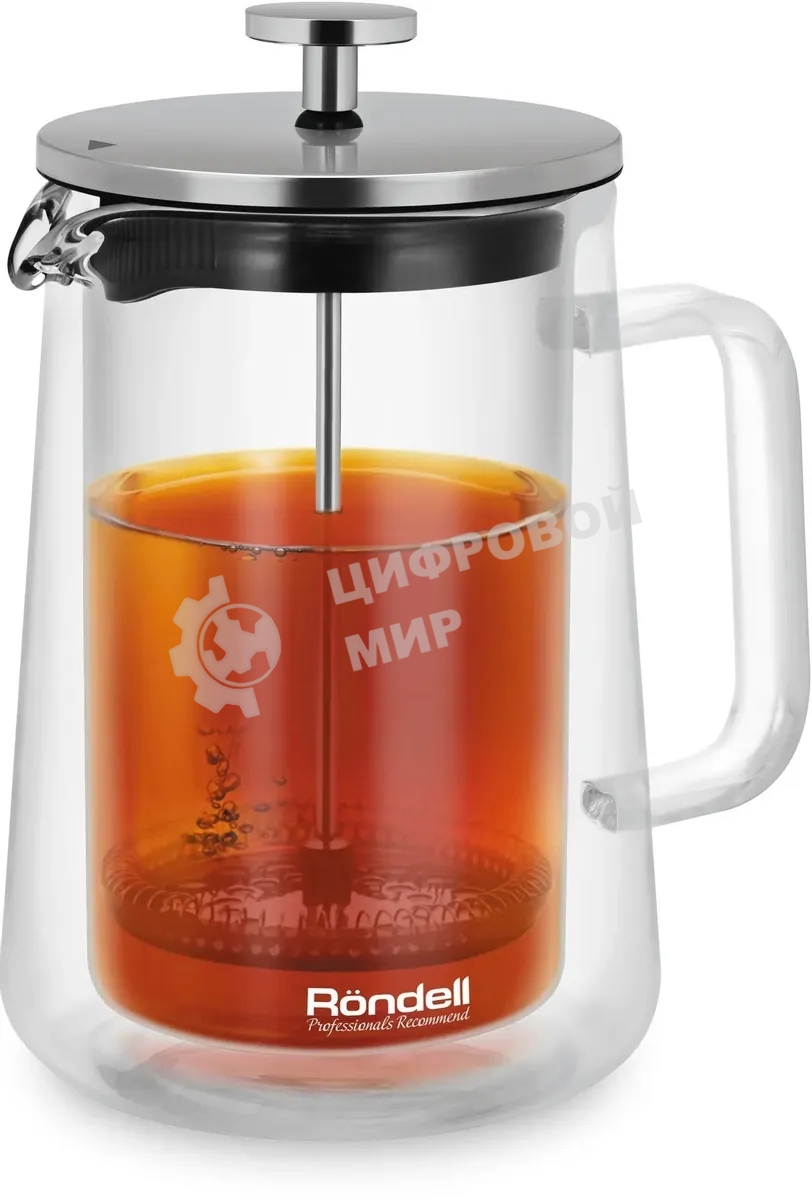 Френч-пресс с двойными стенками 0,6 л Rondell RDS-1823 Eletto