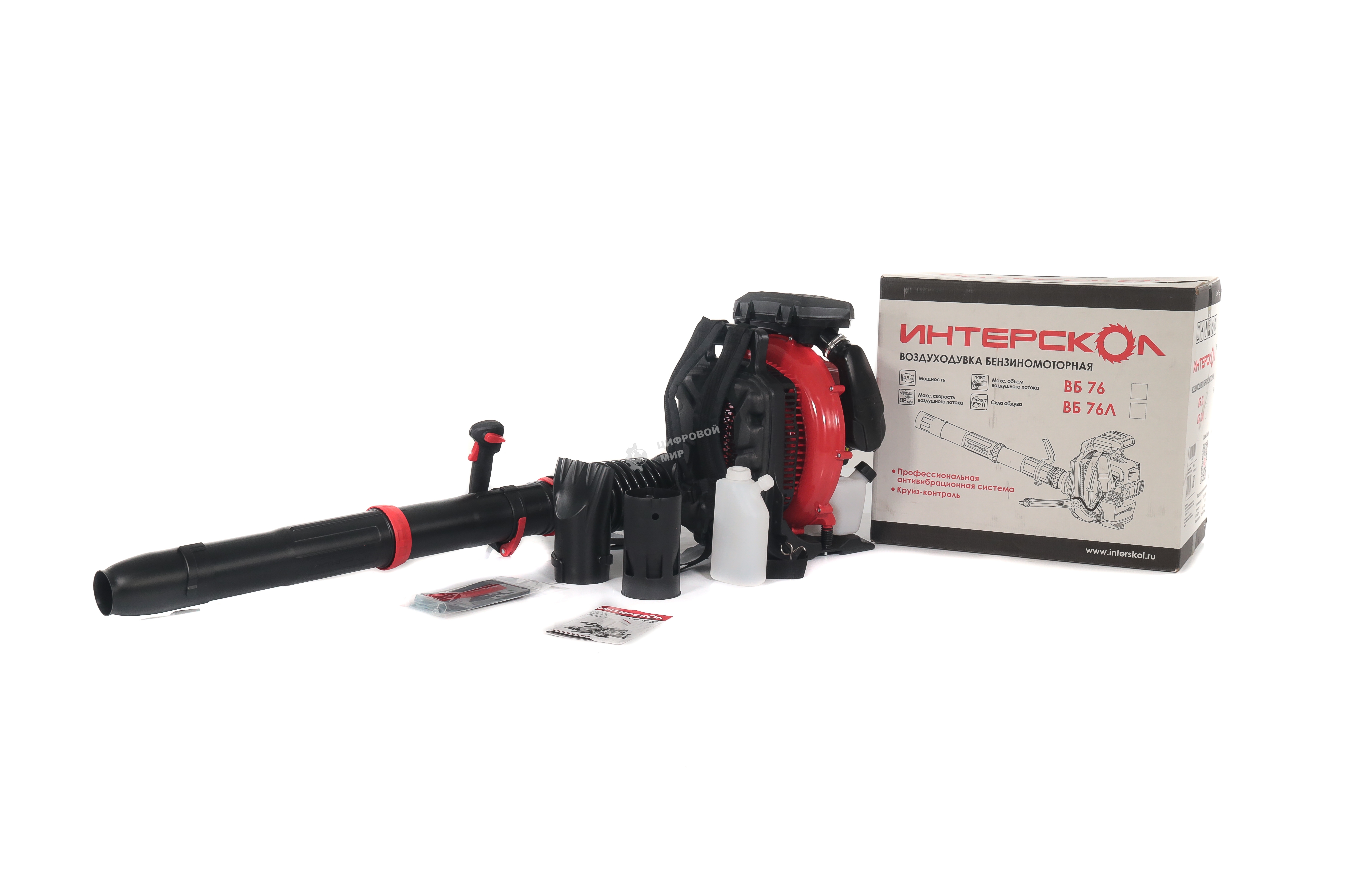 Воздуходувка бензиномоторная Интерскол Флагман ВБ 76 678.0.0.70