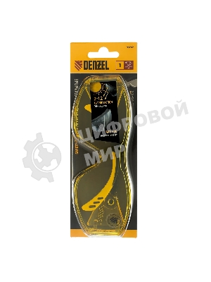 Очки защитные открытые Denzel поликарбонатные, увеличенная желтая линза, регулируемые дужки