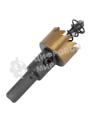 Коронка по металлу Denzel HSS, 20 мм, нитридтитановое покрытие