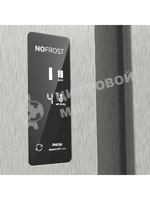 Холодильник Gorenje NRR9185EAXLWD серебристый двухкамерный 353/191л морозилка снизу, No Frost, Side by Side