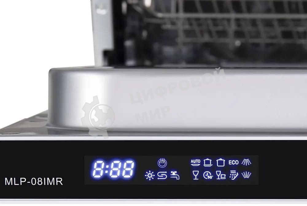 Встраиваемая посудомоечная машина Maunfeld MLP-08IMR, белый/черный, 44.5 см, 10 компл., 47 дБ, класс A++