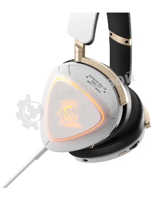 Гарнитура ASUS ROG Delta II KJP белый, беспроводная + проводная, Bluetooth, подсветка, совместимость с PS5, Xbox