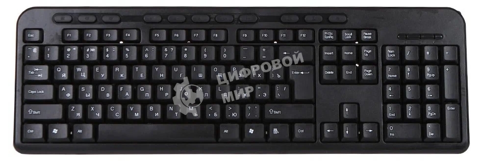 Клавиатура Qumo Opus K64 проводная, USB Type-A, чёрный