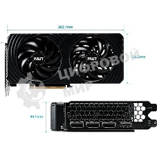 Видеокарта Palit PA-RTX 5060Ti DUAL 8Gb PCI-E 5.0 GeForce RTX 5060TI 8Gb 128bit GDDR7 2407/28000 HDMIx1 DPx3 HDCP Ret