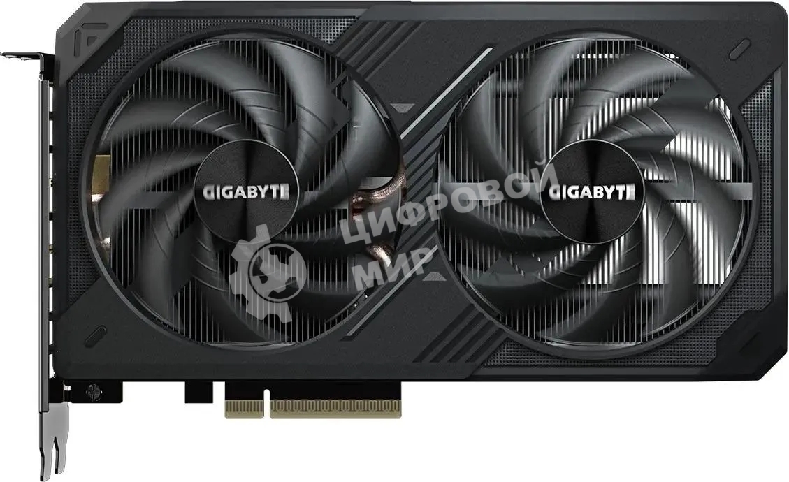 Видеокарта Gigabyte GeForce RTX 5060 Ti Windforce OC, NVIDIA RTX 5060 Ti, 16 ГБ GDDR7, 128 бит, PCI-e 5.0, 1xHDMI, 3xDP, 2587 МГц