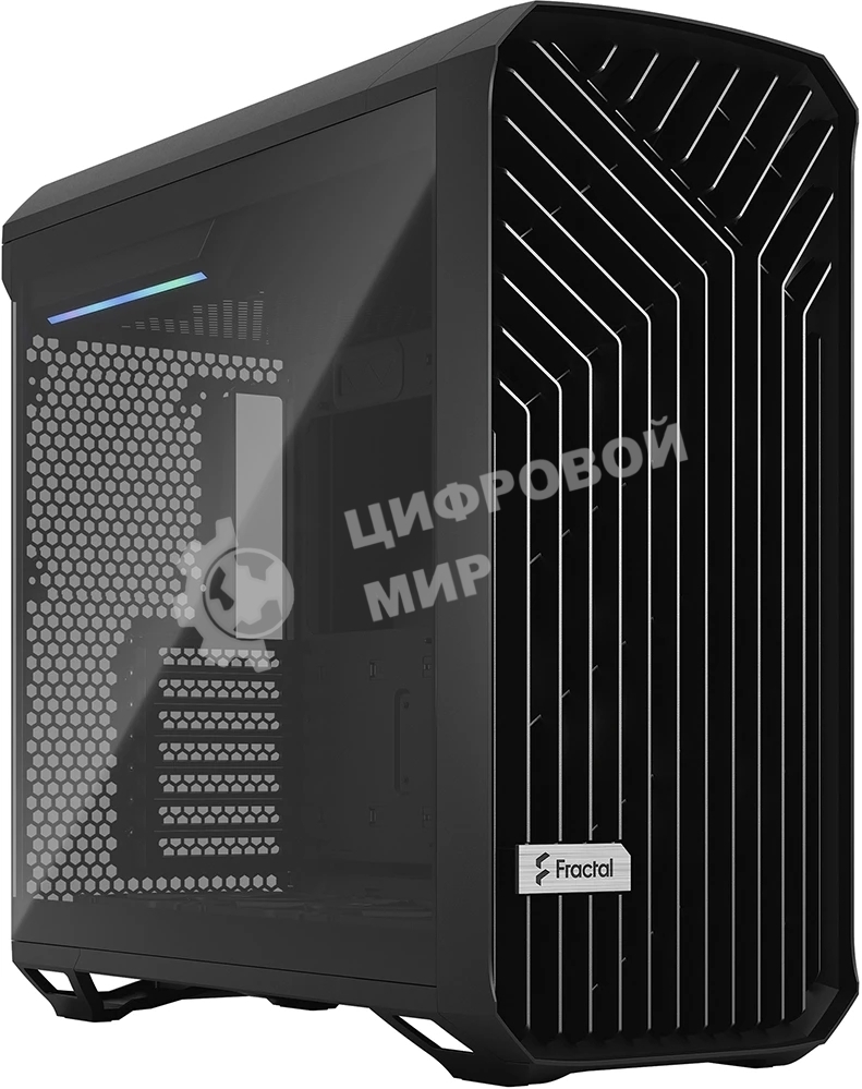 Компьютерный корпус Fractal Design Torrent Black TG Light Tint/E-ATX, TG, 2x3.5, 4x2.5, 7xPCI, 1xUSB-C, 2xUSB3.0/2x180mm, 3x140mm fans inc./FD-C-TOR1A-01