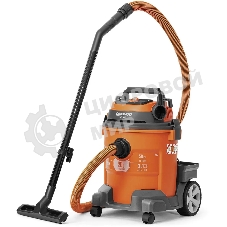 Строительный пылесос Daewoo DAVC 2014 1400Вт (уборка: сухая/сбор воды/выдув) оранжевый