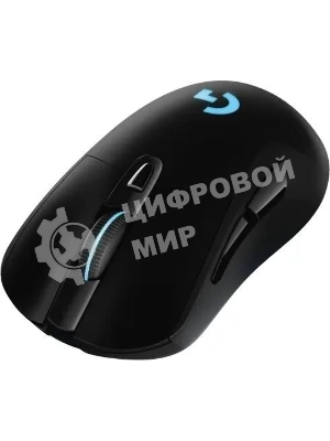 Мышь игровая Logitech G703 Lightspeed черная, сенсор 100-25600dpi (Hero25K), беспроводная 2.4GHz + USB 1,8м, 5 программируемых кнопок + колесо прокрутки, RGB-подсветка, под правую руку