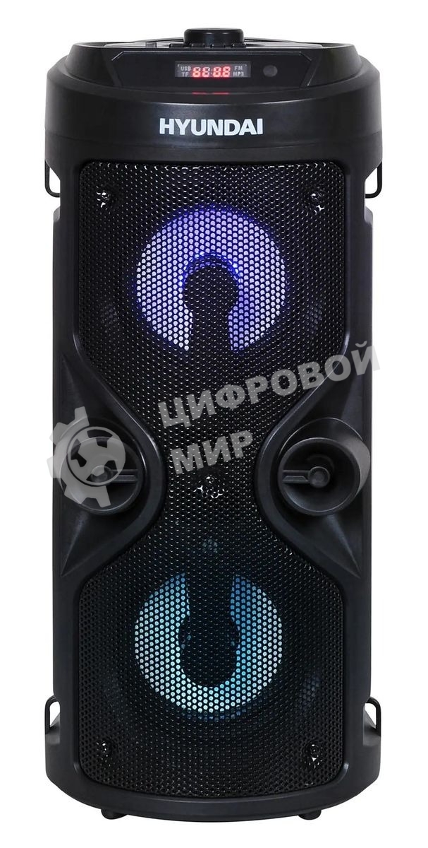 Минисистема Hyundai H-MC150 черный 50Вт/FM/USB/BT/SD/MMC