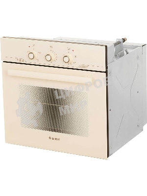 Встраиваеммый газовый духовой шкаф Gefest ДГЭ 621-01 В1, 52л, дверца с 2 стеклами, кремовый