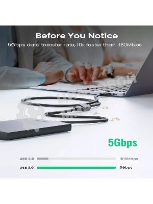 Кабель удлинительный USB3.0 Am-Af 5m Telecom черный (TUS708-5M)