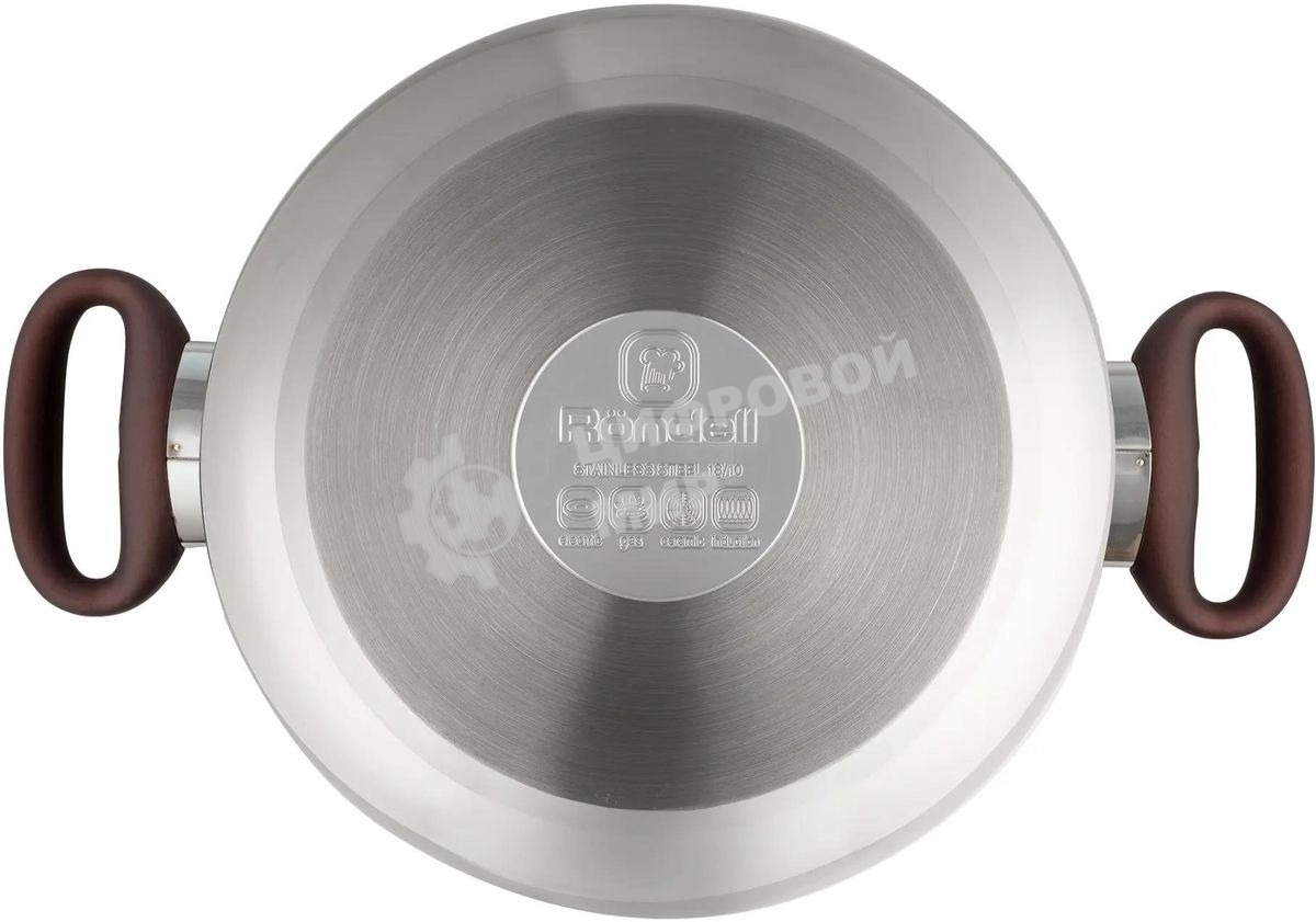 Кастрюля Rondell Tierno RDS-1593, 4.8л, 24см, с крышкой, стальной