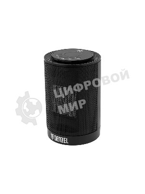 Тепловентилятор керамический Denzel DTFC-1200, черный, 600/1200 Вт, 12 м2, 3 режима, термостат