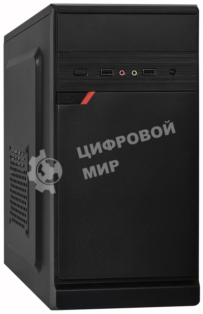 Компьютерный корпус Minitower ExeGate BAA-106-AA500 (mATX, БП AA500 с вент. 8см, 2хUSB, аудио, черный)