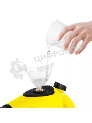 Пароочиститель ручной KITFORT KT-9138-3 черно-желтый, 1050 Вт