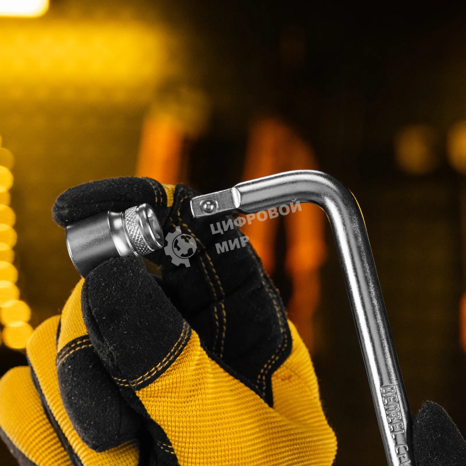 Вороток Г-образный Denzel 150x40 мм, квадрат 1/4