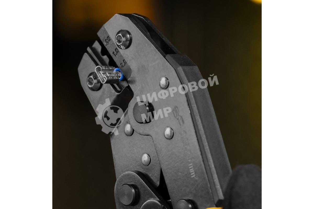 Клещи для обжима неизолированных наконечников Denzel НК и НВ, разъемов РП, 0,25 - 2,5 мм2