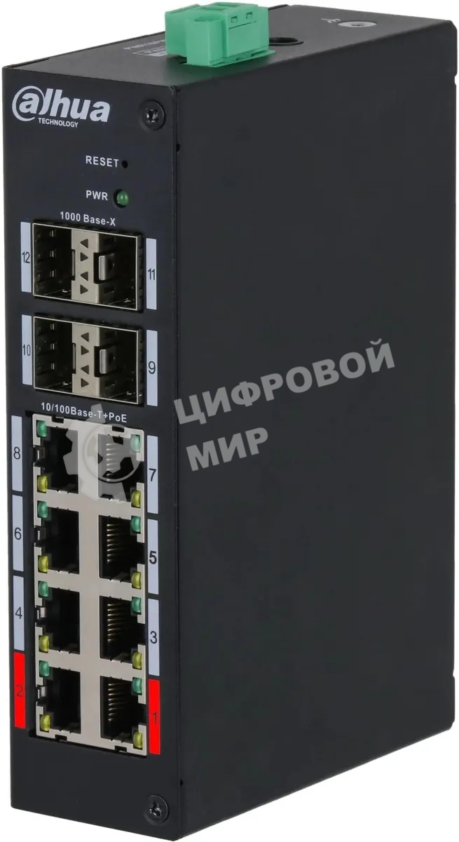 Коммутатор Dahua DH-HS4412-8ET-120 управляемый