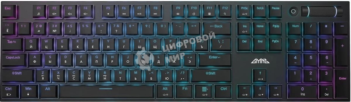 Клавиатура GMNG GG-KB783XPW (1910520) беспроводная, USB, Bluetooth/Радиоканал, черный