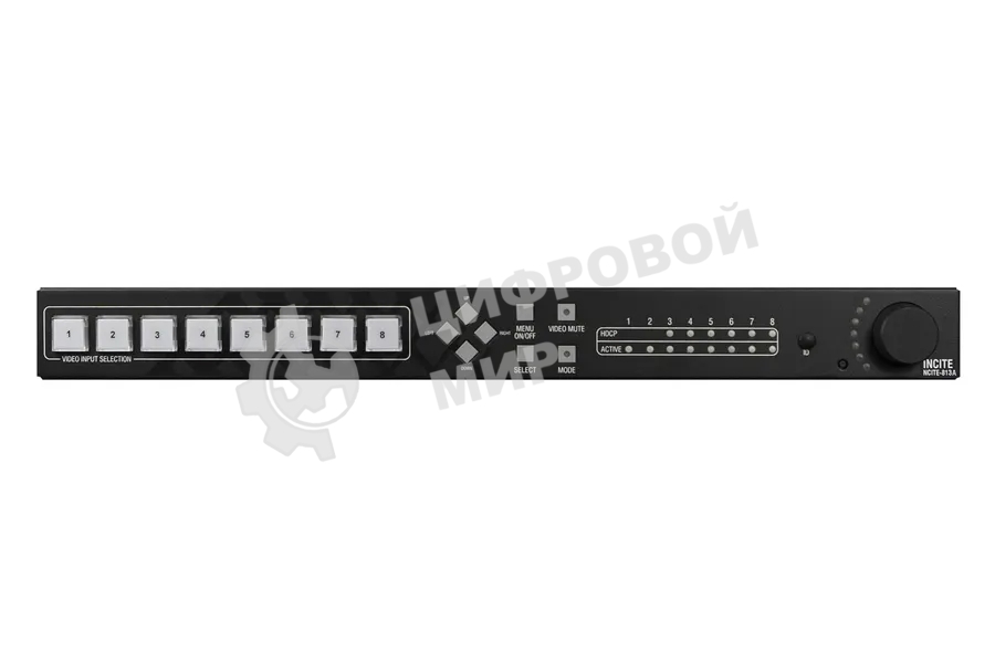 Презентационный коммутатор 8x1: 3 4K60 4: 4: 4 с HDCP 2.2 с усилителем FG1901-12-EK AMX NCITE-813A, 8x1 4K60 Prs Swtch,Amp