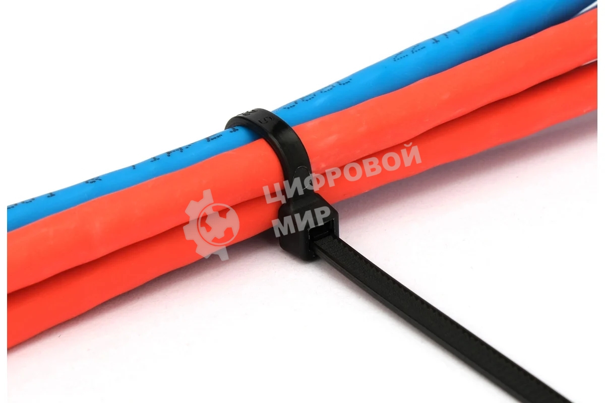 Стяжки Cablexpert NYT-400x4.8B пластиковые 400 мм х 4.8 мм, черные (100 шт.)