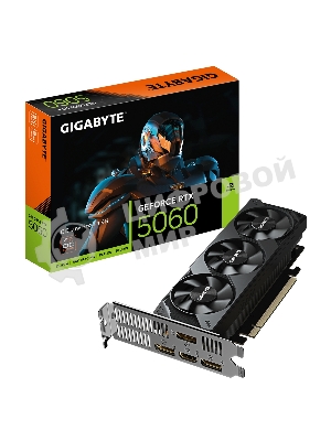 Видеокарта Gigabyte PCI-E 5.0 GV-N5060OC-8GL 1.0 NVIDIA GeForce RTX 5060 8Gb 128bit GDDR7 2512/28000 HDMIx1 DPx3 HDCP Ret low profile