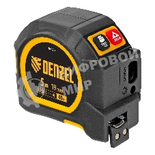 Лазерный дальномер с рулеткой Denzel LT-40, 5м x 19 мм, дальномер 40м, автомат. фиксация