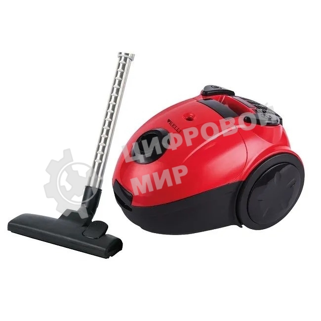 Пылесос Kelli KL-8020 красный, 400/2400 Вт, уборка сухая, пылесборник мешок 2 л