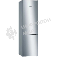 Холодильник Bosch KGN39UL30U серебристый металлик двухкамерный 279/87л морозилка снизу, No Frost