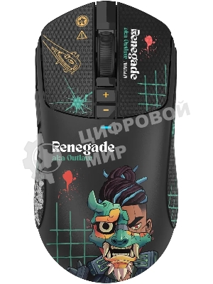 Мышь беспроводная/проводная A4Tech Bloody R72 Ultra Duo черный/рисунок, 20000 dpi, радиоканал, USB, кнопки - 7