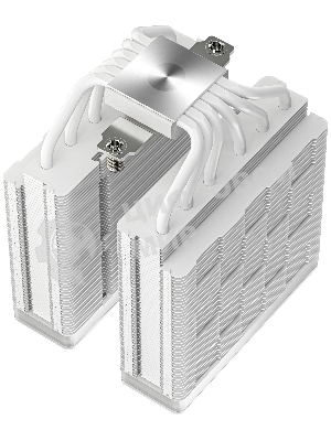 Кулер для процессора DEEPCOOL AG620 WH ARGb V2 LGA20XX/1700/1200/115X/AM5/AM4 (9шт/кор, TDP 260W, PWM, ARGb DUAL Fan 120мм, 6 тепл. трубок, белый) RET
