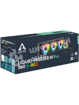 Жидкостная система охлаждения Arctic Cooling Liquid Freezer III Pro 360 ARGB Multi Compatible ACFRE00184A черный 120мм алюминий+медь 3000rpm 4-pin