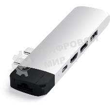 USB-концентратор Satechi ST-TCPHES, USB Type-C, USB 3.0/RJ-45/USB Type-C/HDMI/microSD, USB