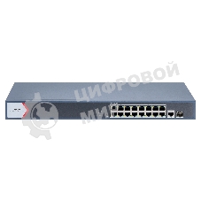 Коммутатор iFLOW F-SW-EM618POE-VM, 16×1 Гбит/с PoE + 2×1 Гбит/с Комбо (RJ45/SFP), настраиваемый