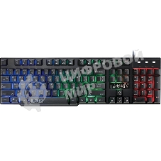 Клавиатура проводная Qumo Unicorn K01, 104 клавиш мультимедиа, встроенная радужная подсветка