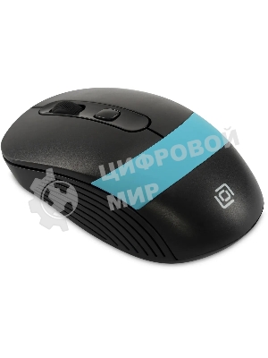 Мышь беспроводная Oklick 310MW черный/синий, 3200 dpi, радиоканал, USB, кнопки - 4