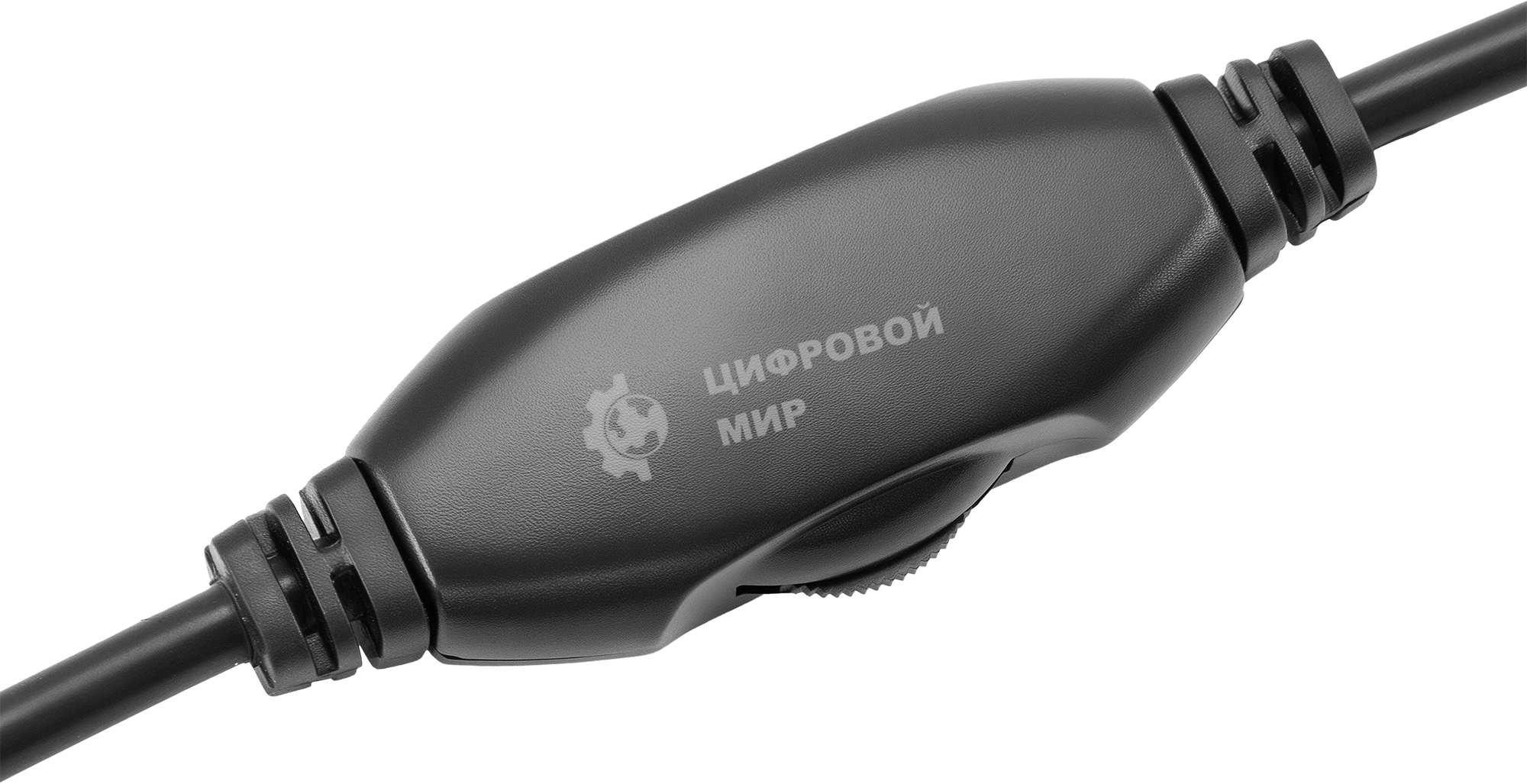 Наушники с микрофоном Оклик HS-L335G черный 2.2м мониторные USB оголовье (1972582)