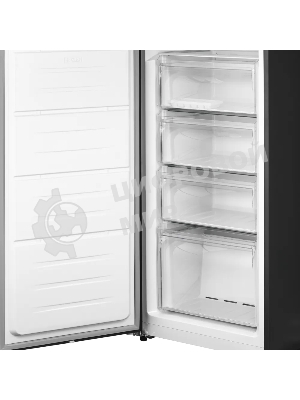 Морозильная камера Kuppersberg NFS 189 DX, High-Tech, отдельностоящая, ВхШхГ 185х60х65 см, объем 304 л, электронное управление, No Frost, LED дисплей, LED освещение, супер заморозка, инверторный компрессор, энергоэффективность А+, уровень шума 43 дБ, цвет черный