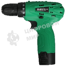 Дрель-шуруповерт Oasis AS-12V Eco, 12 В, 1,5 Ач, 24 Нм, щеточный