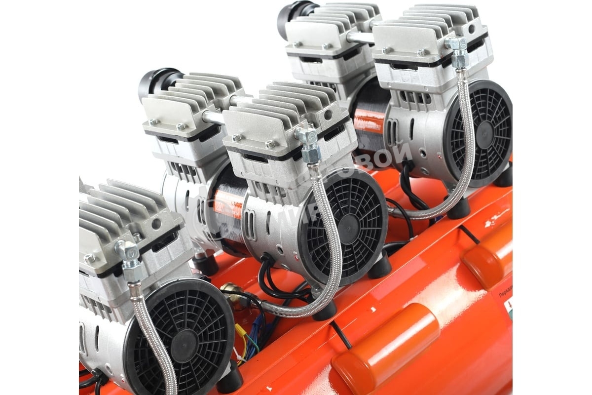 Компрессор поршневой безмасляный Patriot WO 100-440, 440 л/мин, 8 бар, 2500 Вт, 100 л, быстросъем и 