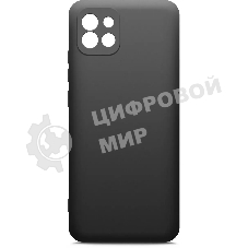 Чехол (клип-кейс) BORASCO Microfiber Case, для Samsung Galaxy A03, черный