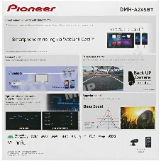 Автомагнитола Pioneer DMH-A245BT, 2 DIN, 6.2