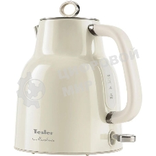 Чайник электрический Tesler KT-1760 бежевый, 1.7 л, 2200 Вт, скрытый нагревательный элемент