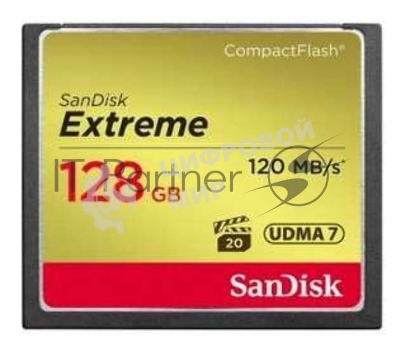 Флеш карта CF 128Gb SanDisk Extreme 120Mb/s
