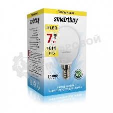 Светодиодная (LED) лампа Smartbuy-P45-07W/3000/E14
